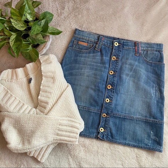 Y2K Dolce And Gabbana Denim Mini Skirt - Picture 1 of 16